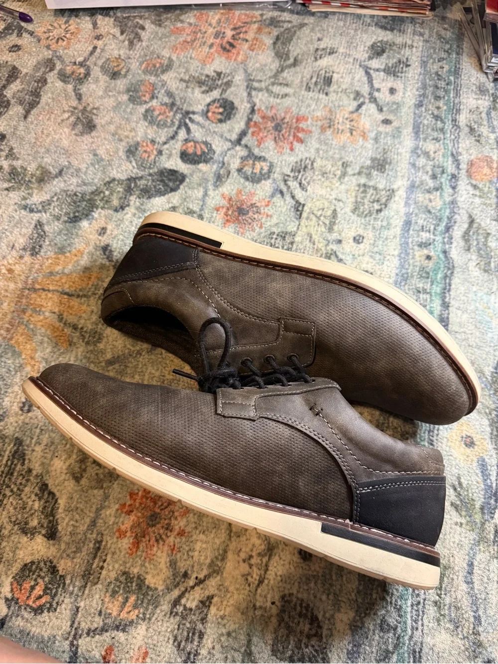 London Underground Men's Casual Brown Lace-Up Shoes